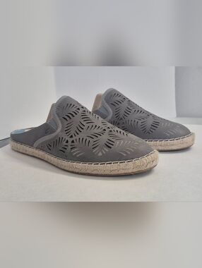 Olakai Womens Gray Size 8 Kaula Olu IIi Palm Cutout Leather